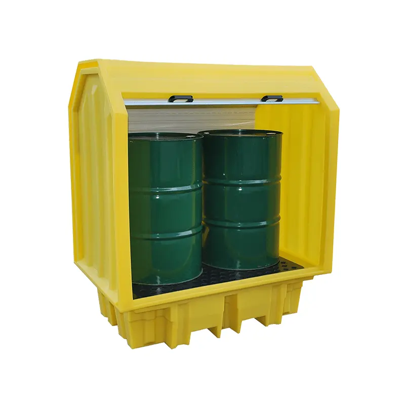 Go 2 Drum Spill Pallet Bund With Hard Cover 1