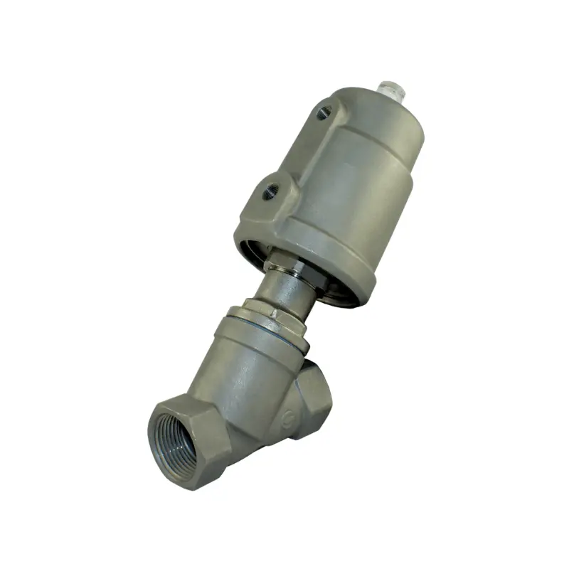 Go Angle Seat Valves Actuated Spring Return Pneumatic 316 Stainless As 1
