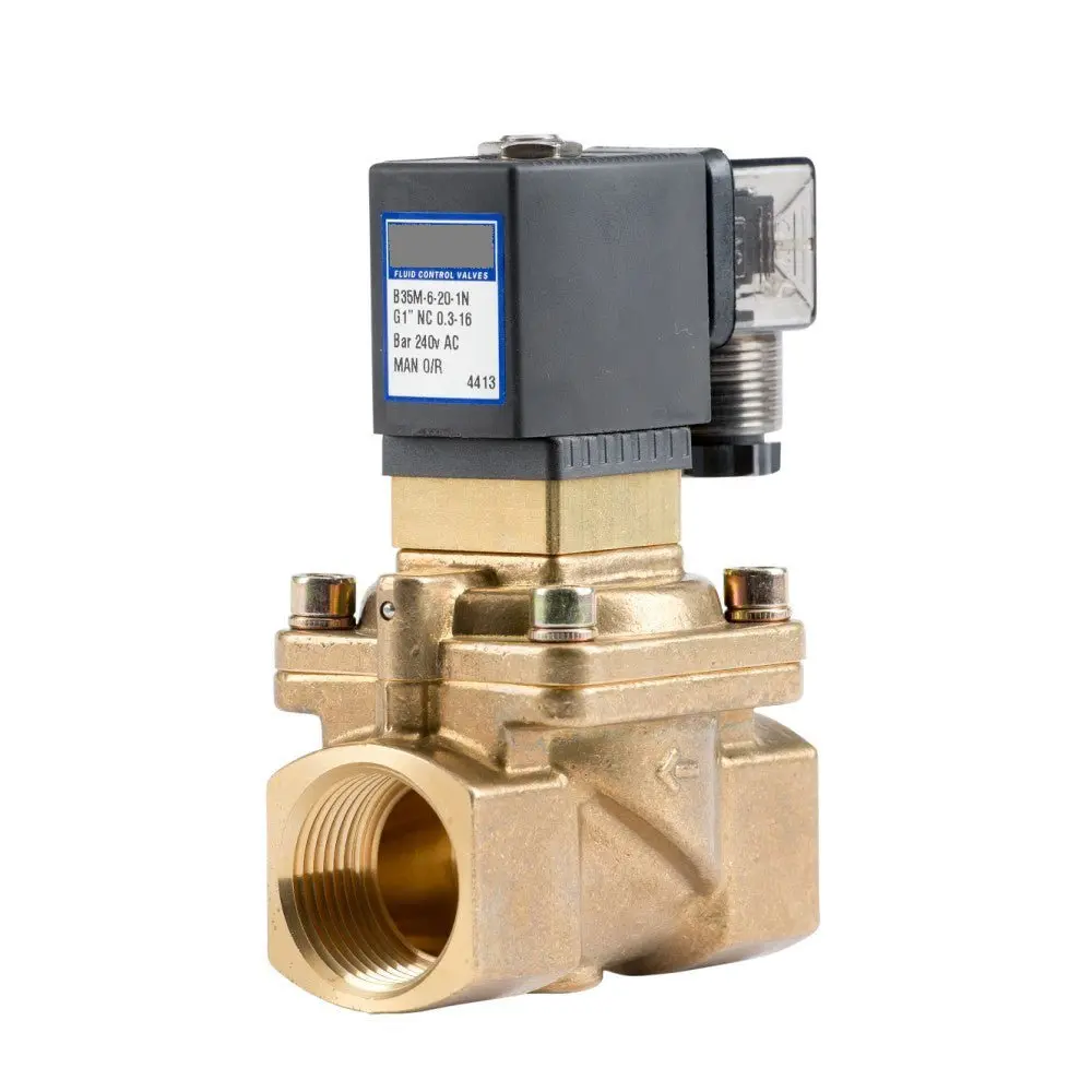 Go B35m Brass General Purpose Differential Manual Override Normally Closed Solenoid Valves 1