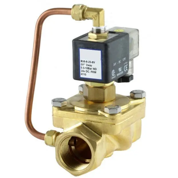 Go B56 Brass Petrochemical Zero Differential Normally Open Solenoid Valves 1