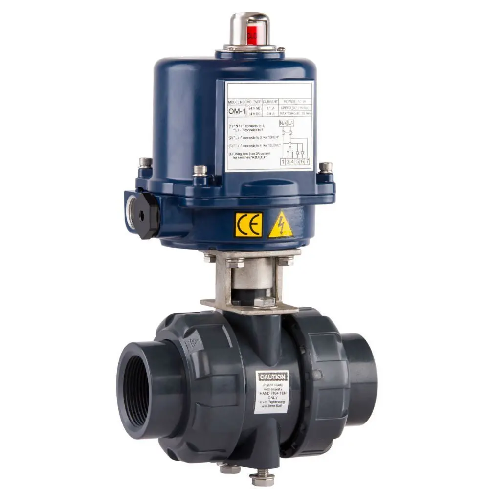 Go Ball Valves Actuated Electric Pvc Blpe 1