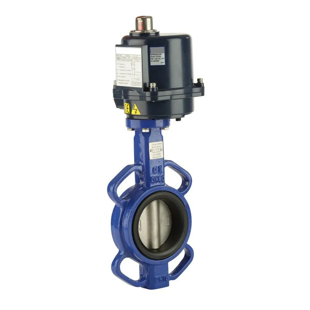 Go Ci Body 316 Ss Disc Epdm Liner Bfde Butterfly Valves Actuated Electric 1