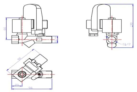 Go Condensate Drain Removal 1/2" Integrated Y Strainer + Ball Valve Crd Solenoid Valves 2