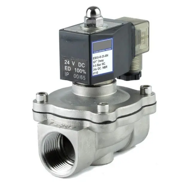 Go Es55 Stainless General Purpose Differential Normally Closed Solenoid Valves 1
