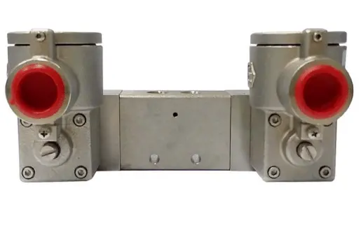 Go Namur Exd 316 Stainless 5 Way 2 Position In Line Double Solenoid Valve 1/4" 1