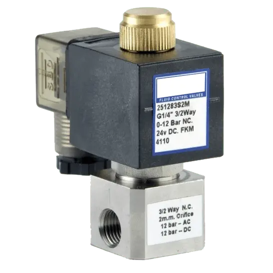 Go S25 1/4" Stainless Direct Acting Normally Closed Solenoid Valve 1