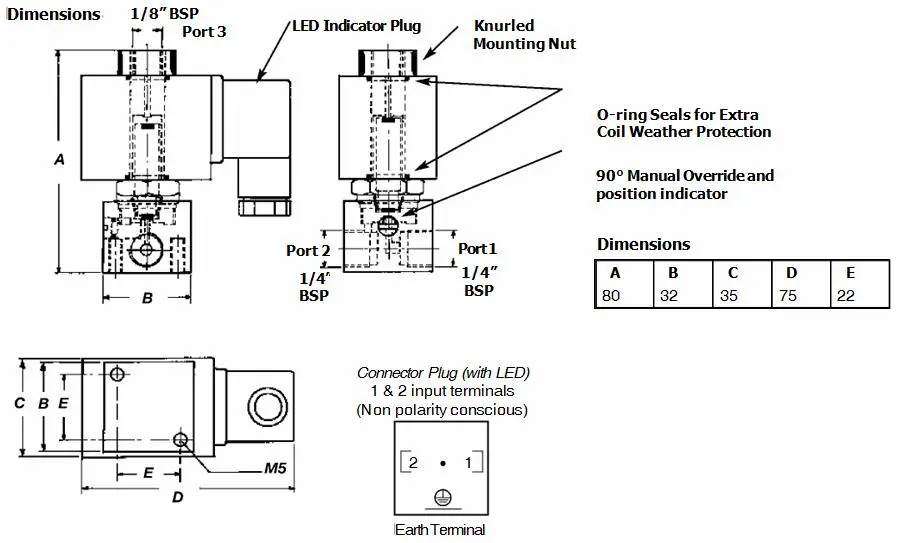 Go S26 1/4" Stainless Direct Acting Normally Open Solenoid Valve 2