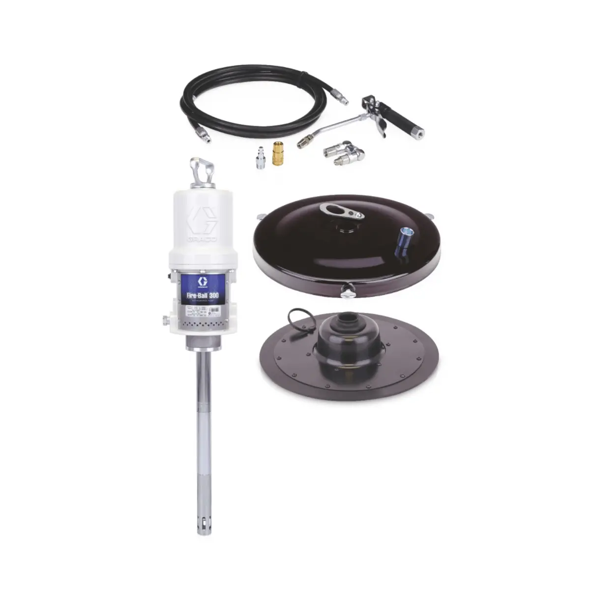 Graco Fire-Ball 300 50:1 Portable Pail Grease Pump Dispensing Kit 1