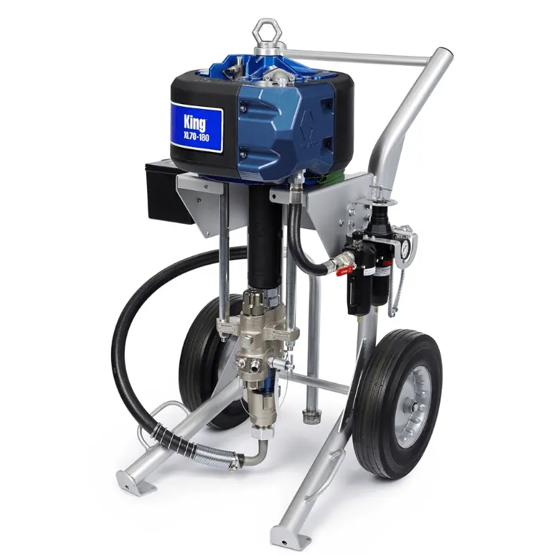Graco King 45:1 Sprayer Max Life Filter Heavy Duty Cart Air Controls Siphon Kit 1