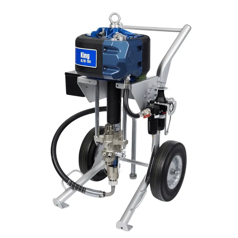 Graco King 45:1 Sprayer Non-Filter Heavy Duty Cart Air Controls Siphon Kit 1
