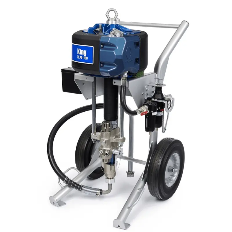 Graco King 60:1 Sprayer Non-Filter Heavy Duty Cart Air Controls Siphon Kit 1