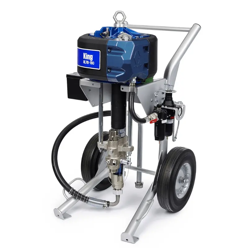 Graco King 70:1 Sprayer Max Life Filter Heavy Duty Cart Air Controls Siphon Kit 1