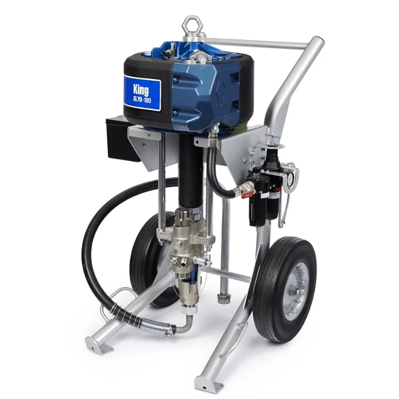 Graco King 70:1 Sprayer Non-Filter Heavy Duty Cart Air Controls Siphon Kit 1
