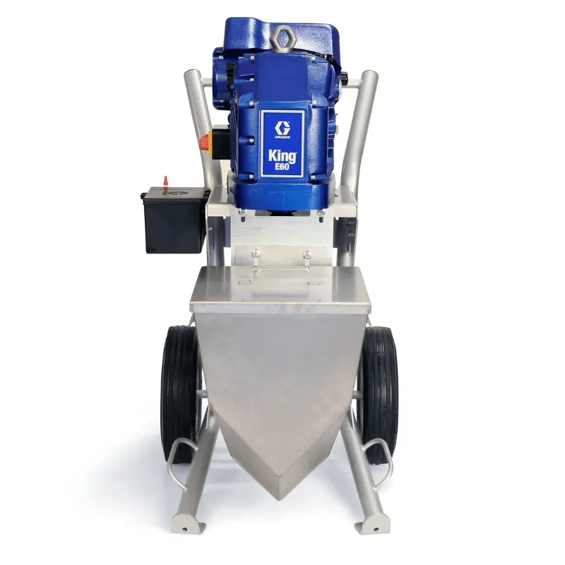 Graco King E60 Hazardous Location Heavy Fluids Heavy Duty Cart Hopper No Filter Gun Hose Whip Tip 1