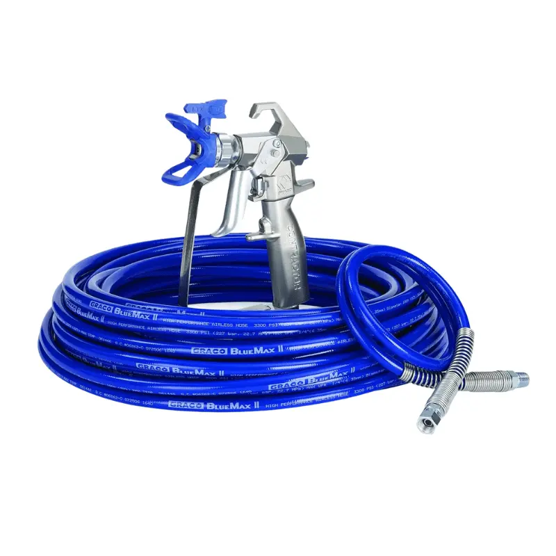 Graco Spray Gun Airless Contractor Gun With Hose, Rac X 517 Handtite Guard And Whip Hose 1