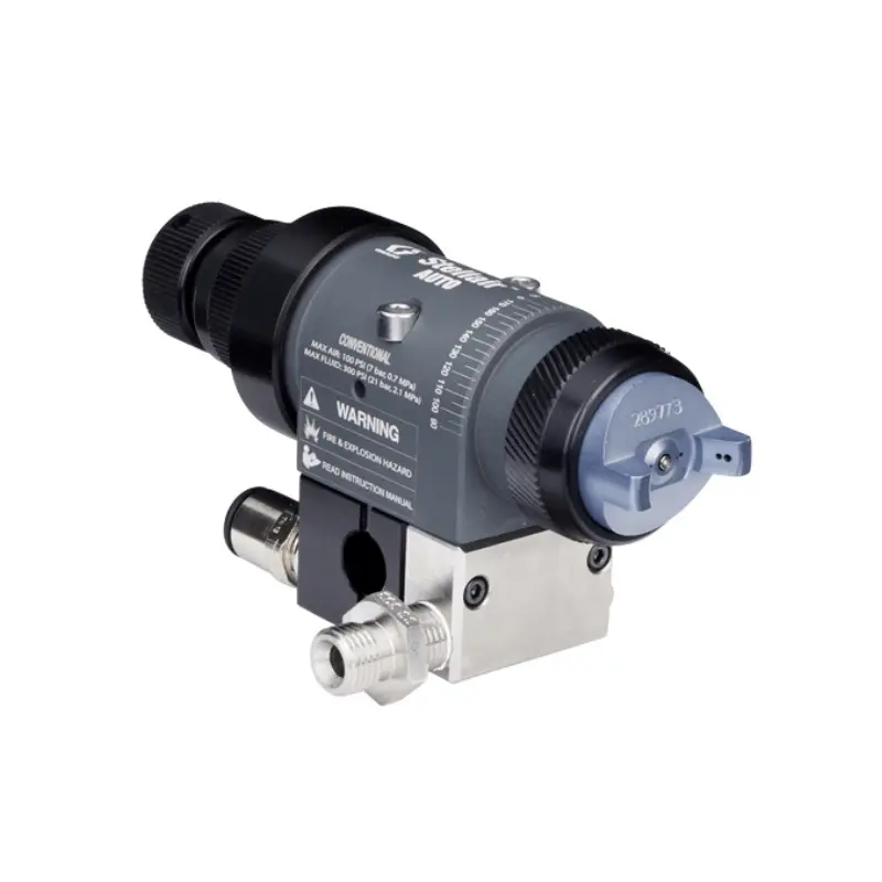 Graco Stellair Automatic Air Spray Conventional Gun For General Industry With Manifolds, 0.055 Nozzle 1