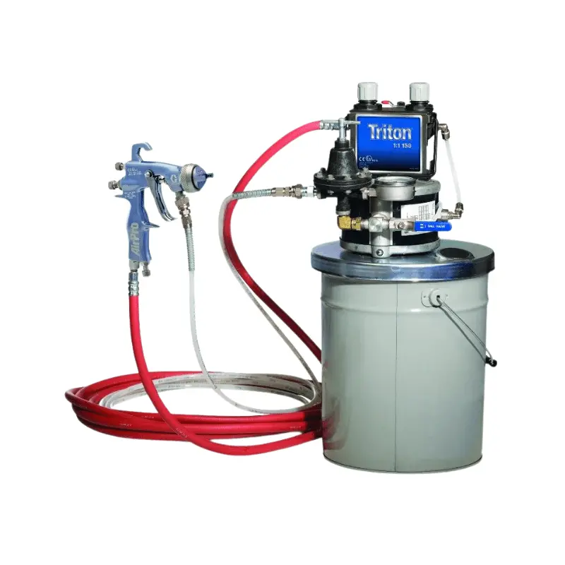 Graco Triton Alum Spray Package Airpro Conventional Gun 1