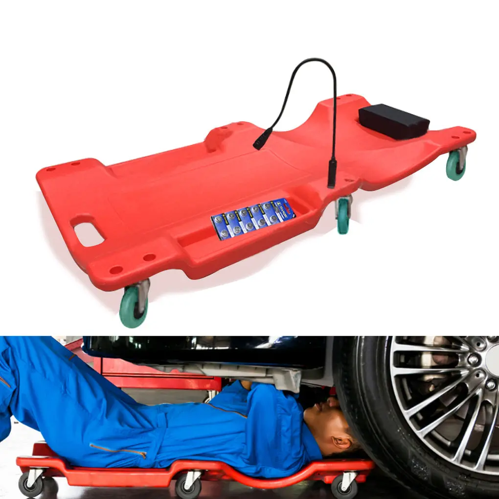40.5 Inches Automotive Mechanical Mechanic Car Creeper (Red) 1