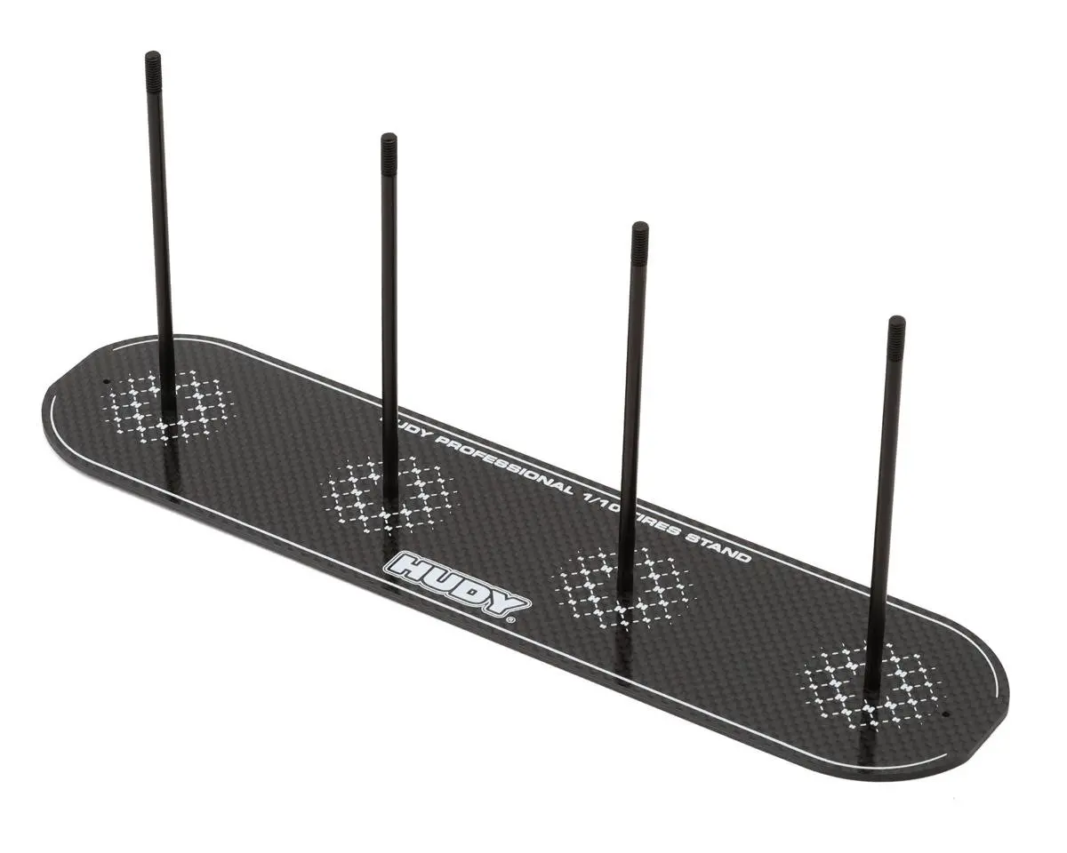 Hudy 1/10 Electric Carbon Fiber Touring Car Tire Stand W/Hard Case 1