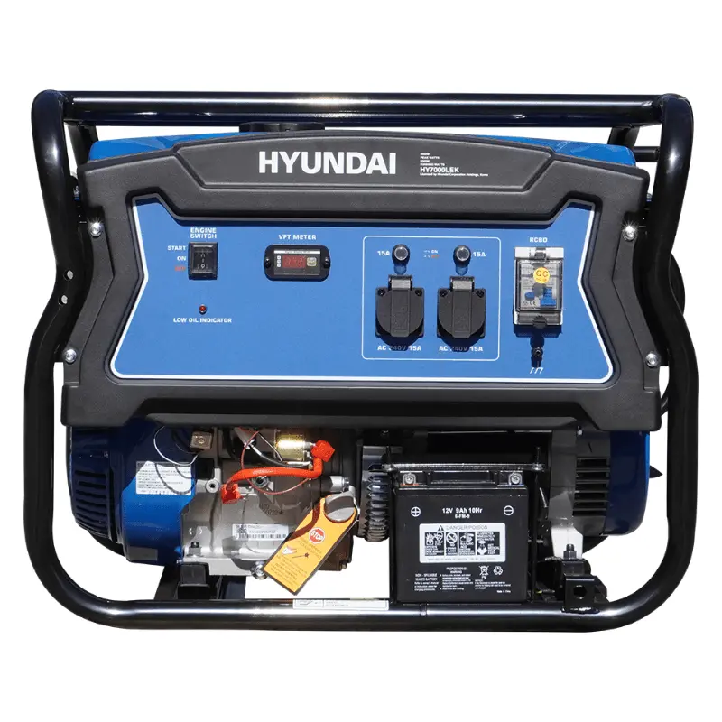 Hyundai Hy7000lek 6.8Kva Portable Generator 1