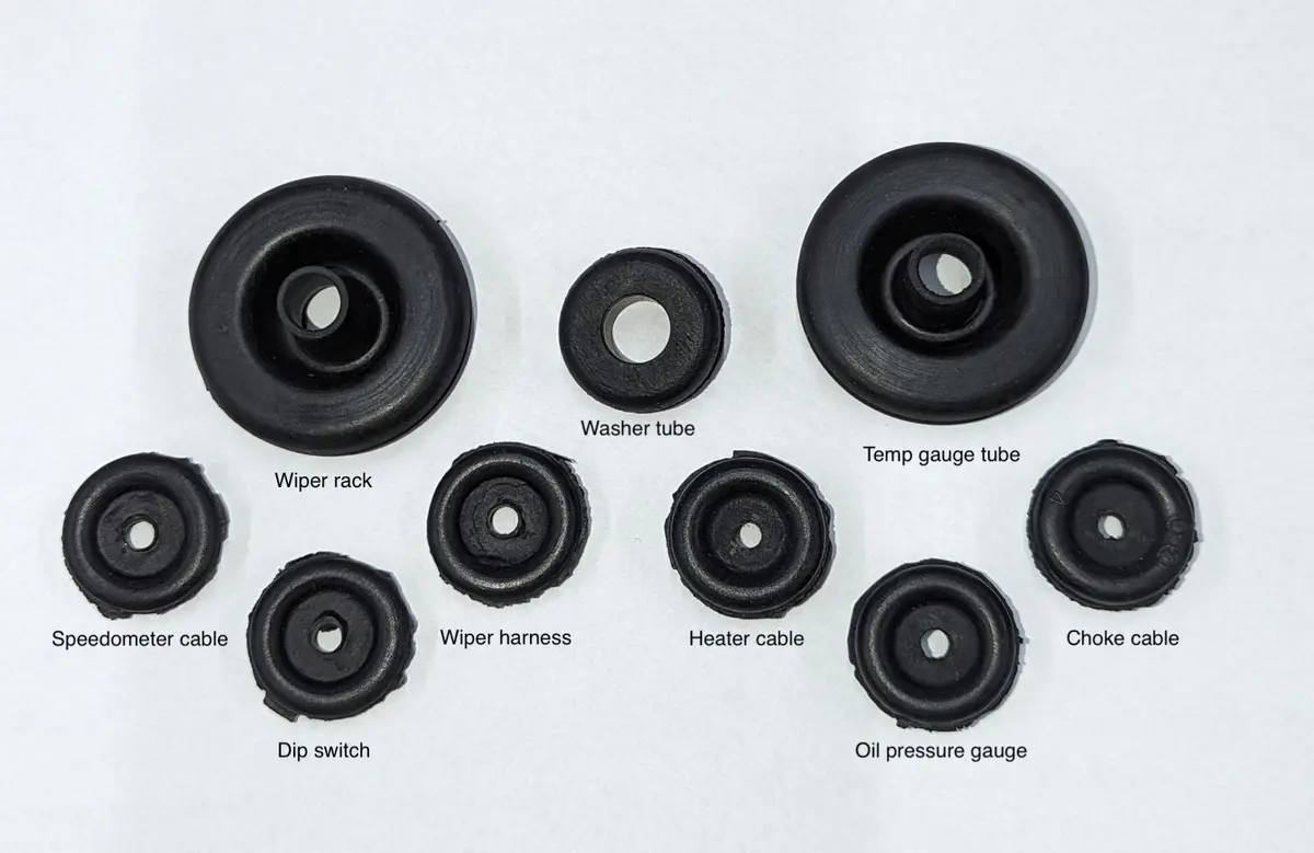 Spridget Firewall Grommet Kit 1