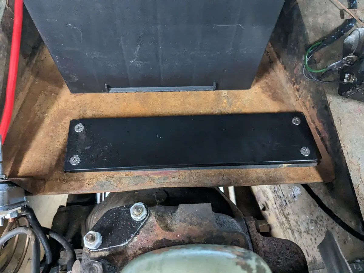 Heater Box Block Off Plate 1