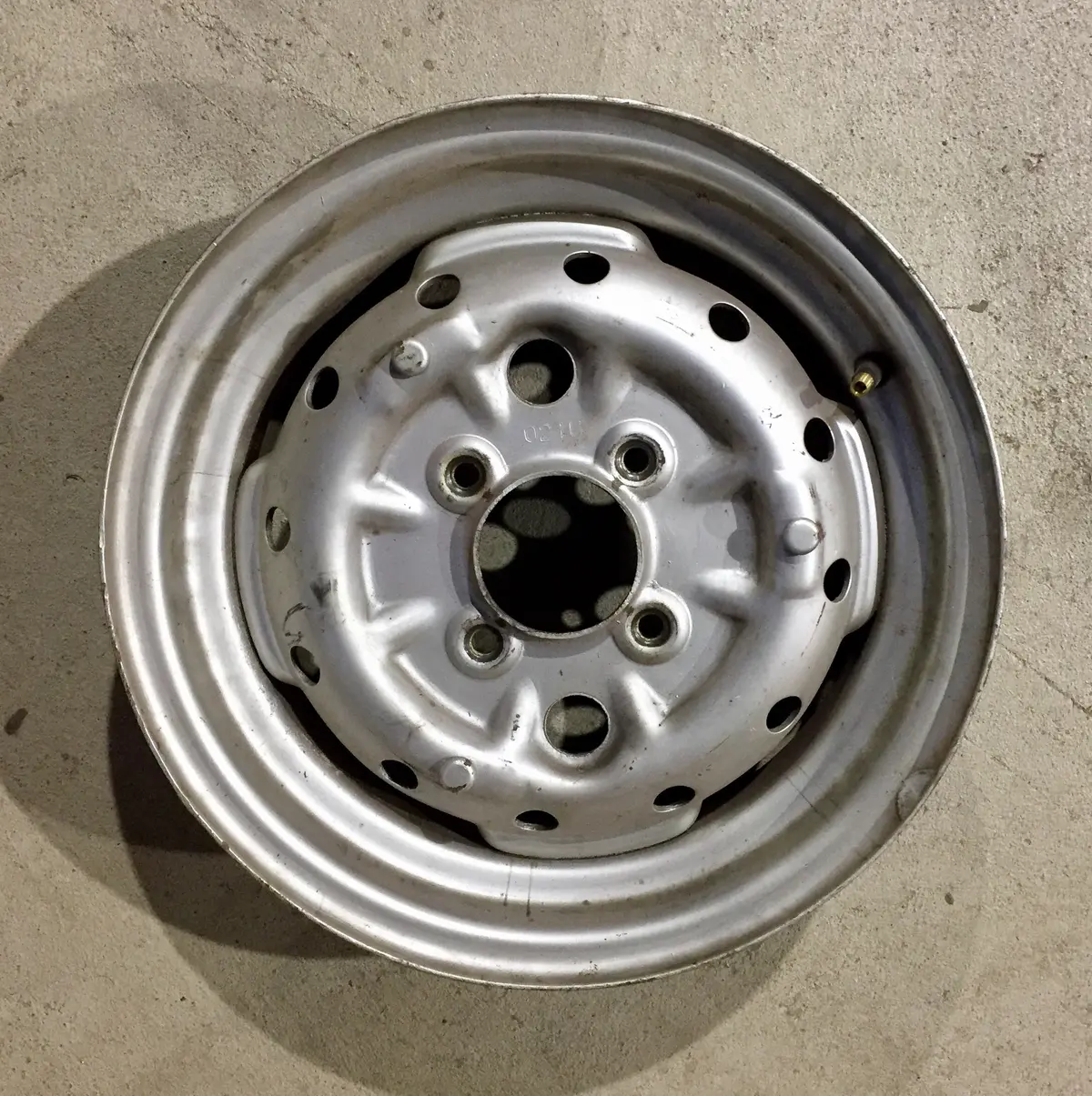 Used Original Factory Correct Bugeye Sprite Steel Wheel 1