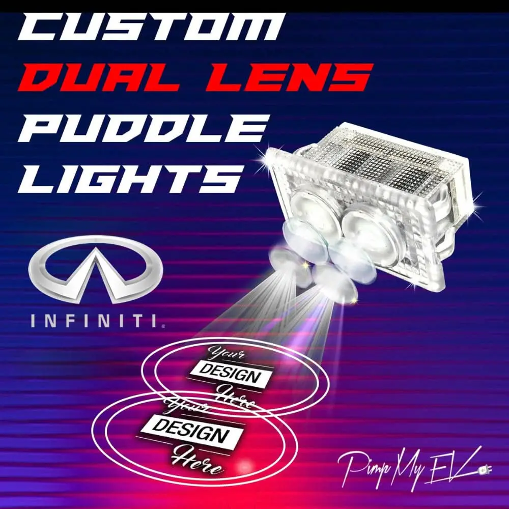 Custom Dual Lens Led Courtesy Door Projector Puddle Lights For Infiniti 1