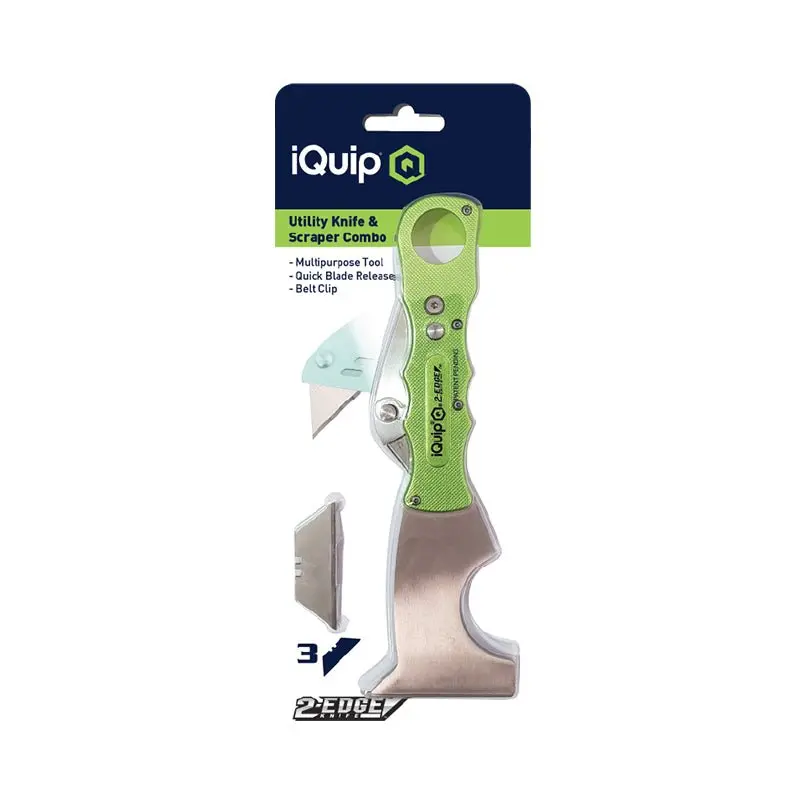 Iquip 2-Edge Utility Knife And Scraper Combo 1