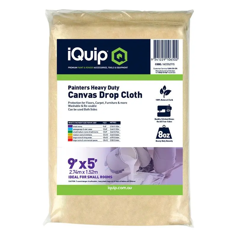 Iquip Canvas Drop Cloth Sheets 1