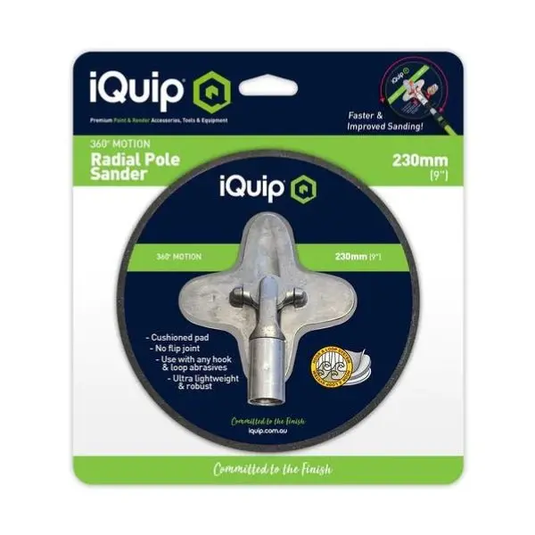 Iquip Radial Cushioned Pivoting Pole Sander 1