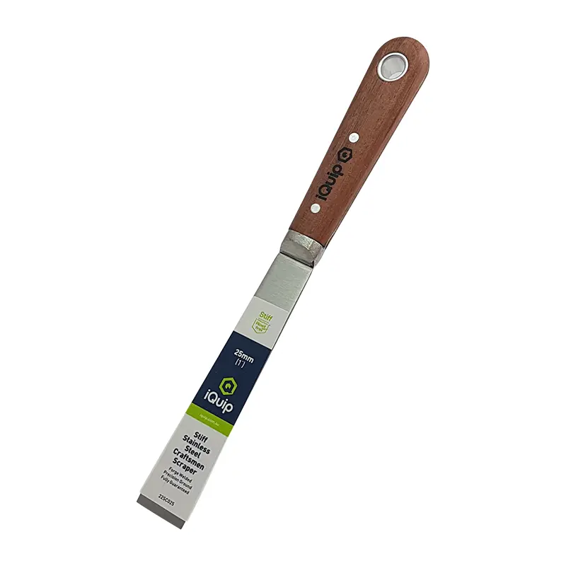 Iquip Stainless Steel Rosewood Handle Craftsman Scrapers Series 1