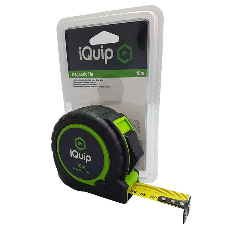Iquip Tape Measure With Magnetic Tip - 10M 1