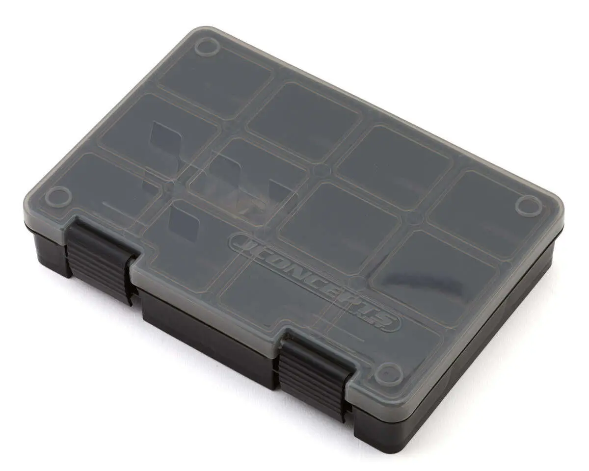 Jconcepts Hardware Storage Box (Black/Smoke Grey) (8X5.50X1.5") 1