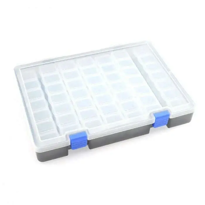 Koswork 7X7 Parts Box 245X175x38mm 49 Compartments 7 Each Row 1