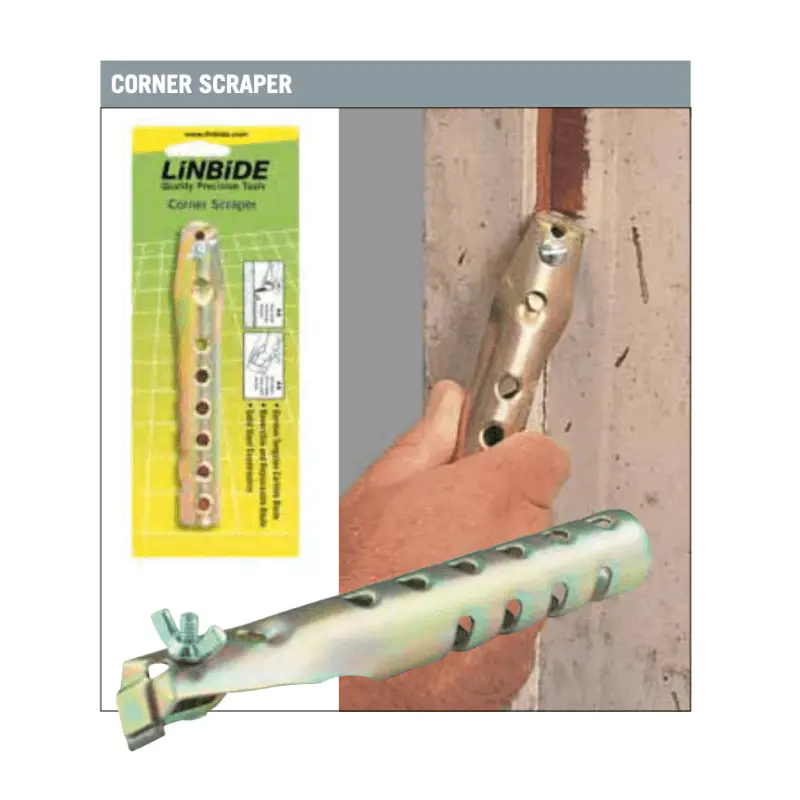 Linbide Tungsten Carbide Corner Scraper With 14Mm Blade 1