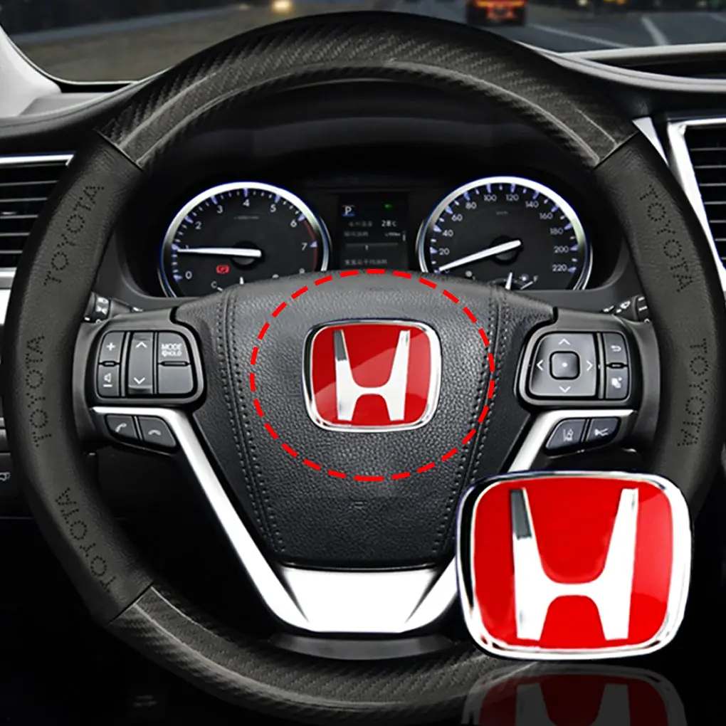 Honda Car Emblem Logo / Steeering Wheel Logo Emblem Sticker 1