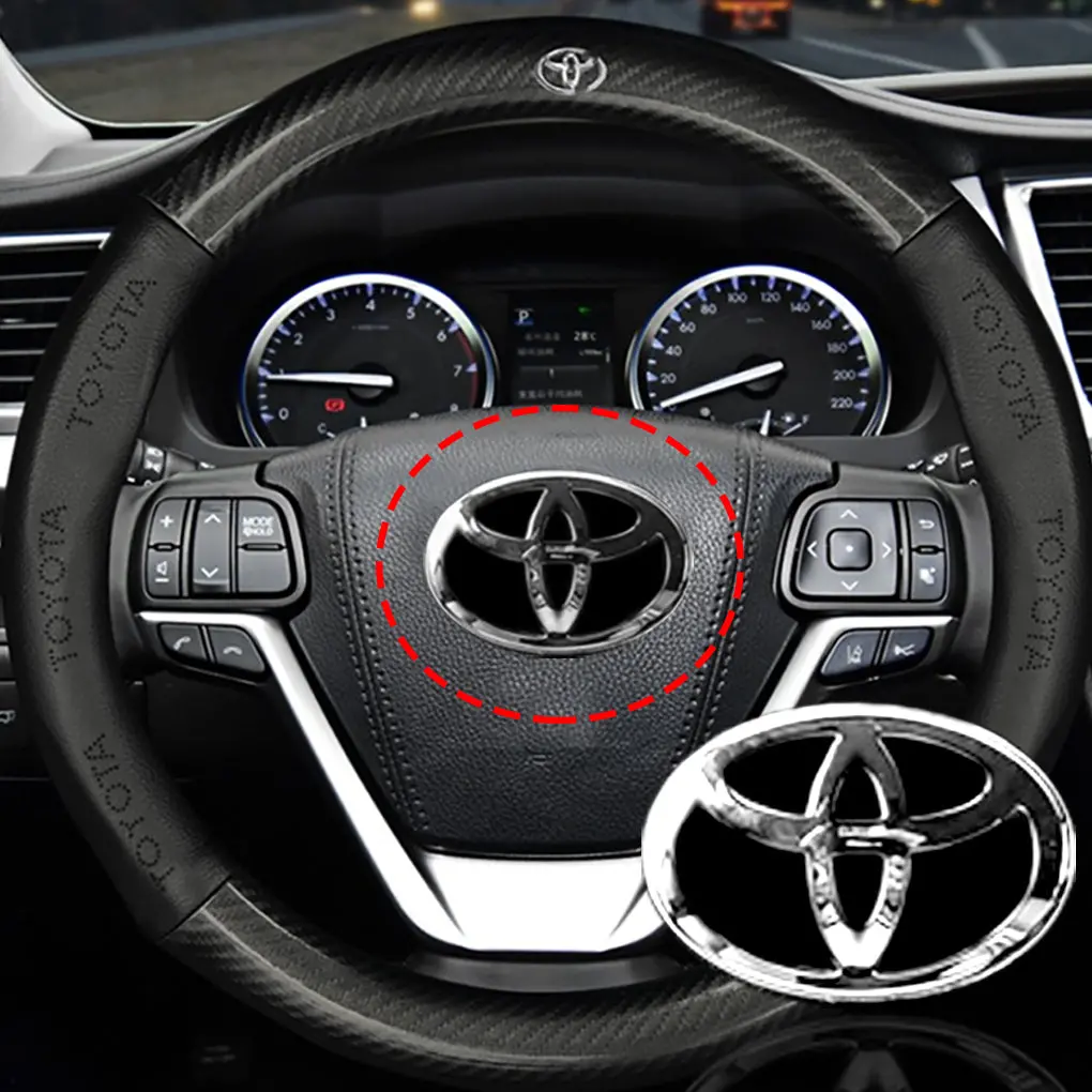 Toyota Car Emblem Logo / Steering Wheel Logo Emblem Sticker 1