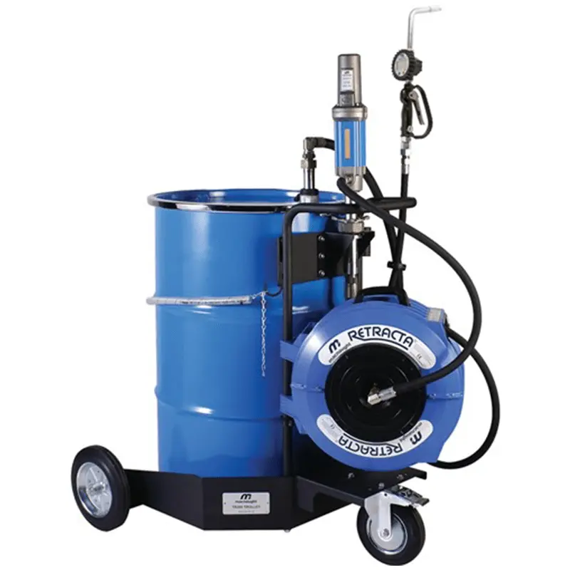 Macnaught Trolley Based 3:1 Metered Gun Oil Dispensing Pump Kit 1
