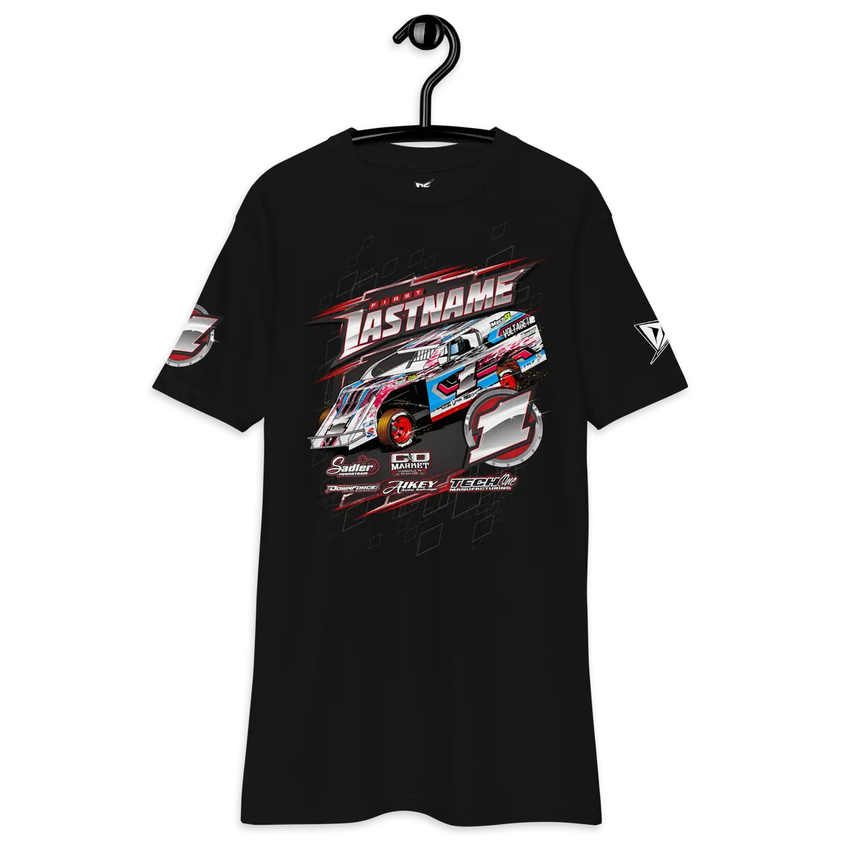Custom Men’S Premium Heavyweight Tee Designed For Rc Racers Of Traxxas Slash Modified 15