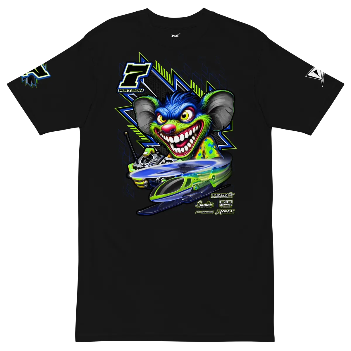 Custom Designed Men’S Premium Heavyweight Tee For Flyers & Enthusiasts Of Rc Helicopters! 1