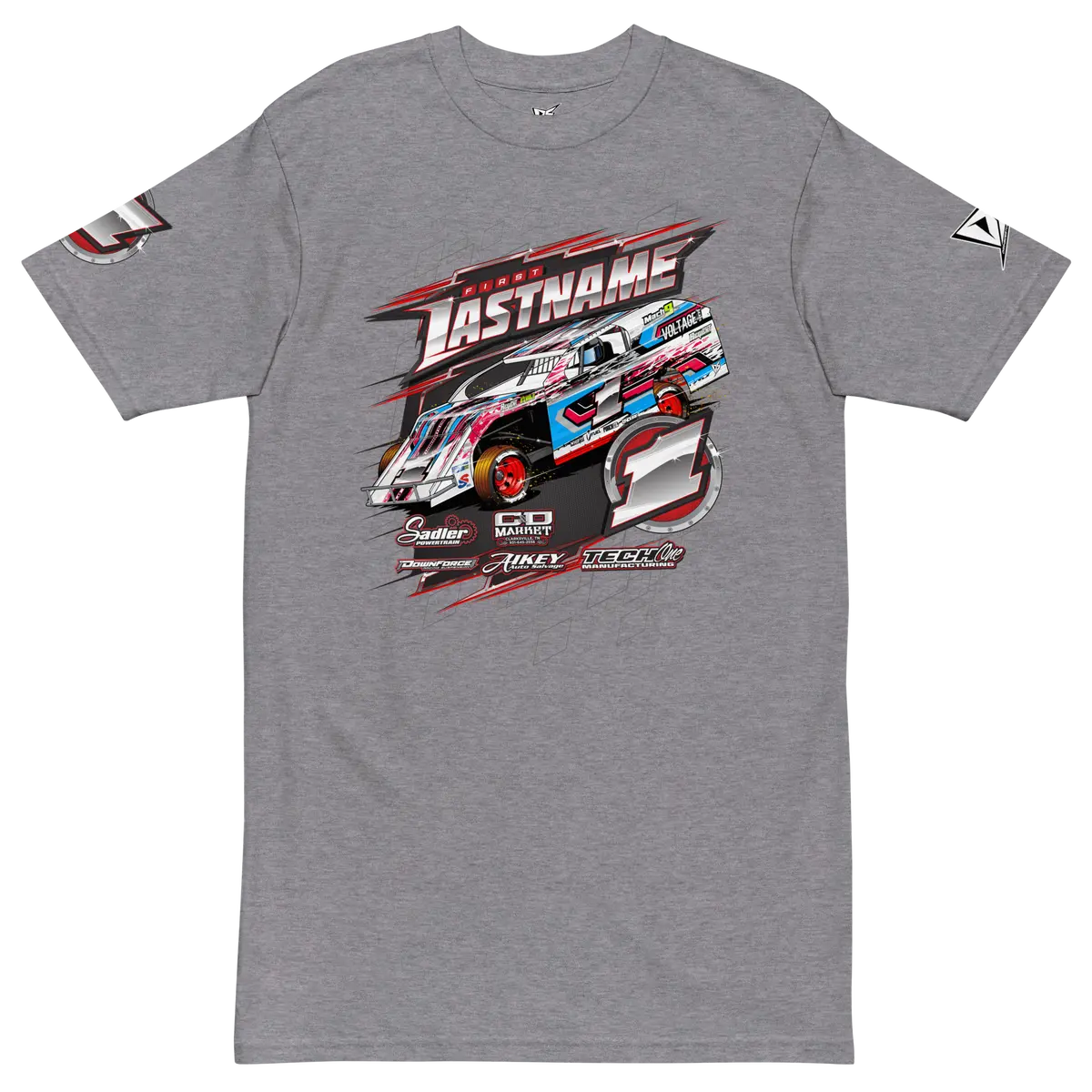 Custom Men’S Premium Heavyweight Tee Designed For Rc Racers Of Traxxas Slash Modified 15