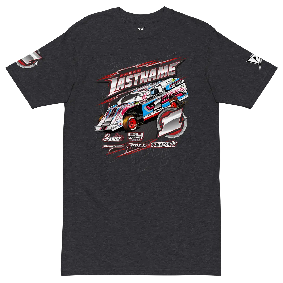 Custom Men’S Premium Heavyweight Tee Designed For Rc Racers Of Traxxas Slash Modified V3 8
