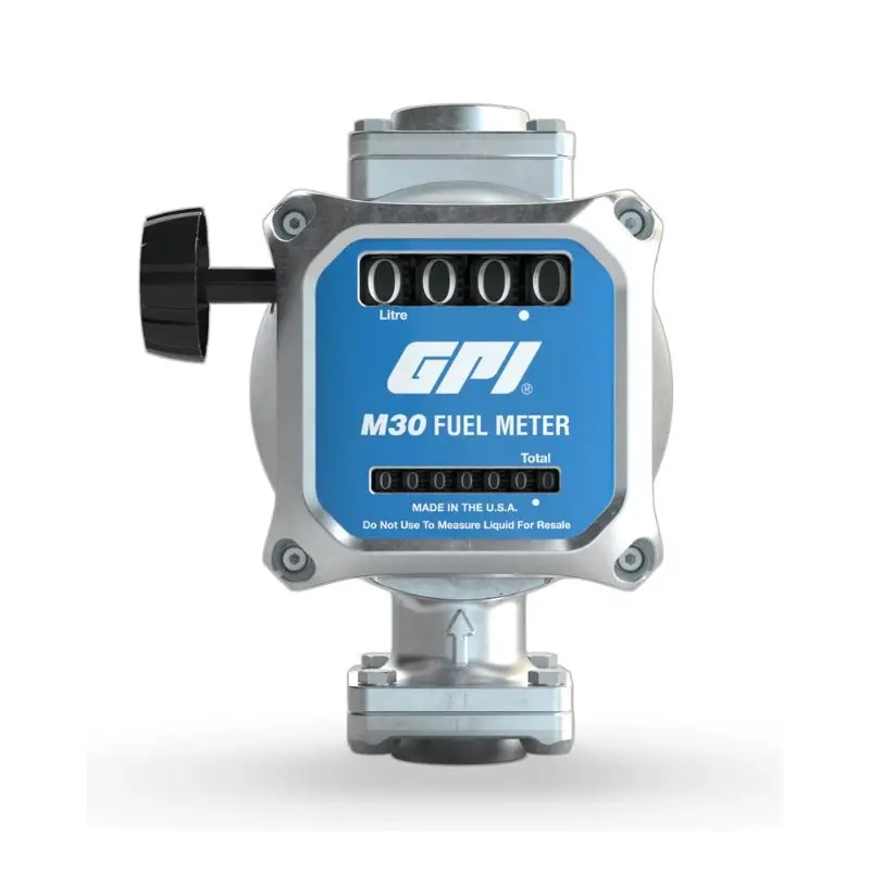 Meter Gpi M30-L8b 3 Digit Mechanical 25Mm Ff 9-114Lpm Litre Display 1