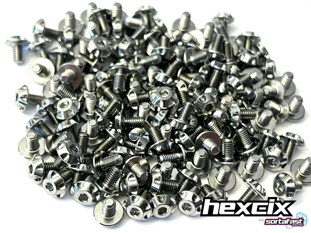 Sortafast Hexcix Titanium Screws - King Head - 2Pk (Metric) 1