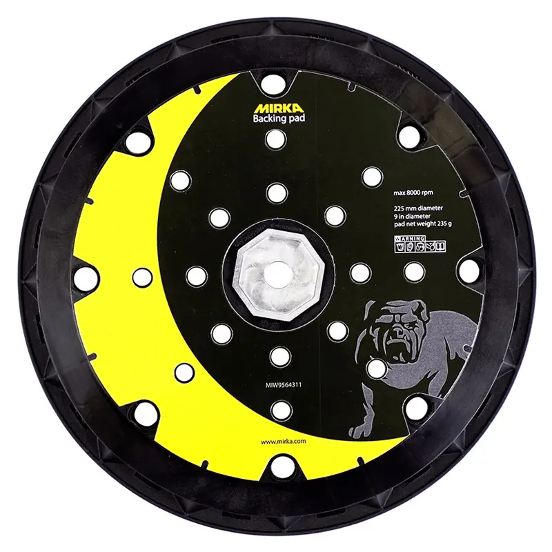 Mirka Backing Pad For Leros Sanders 225Mm 25 Holes + 8 Screws 1