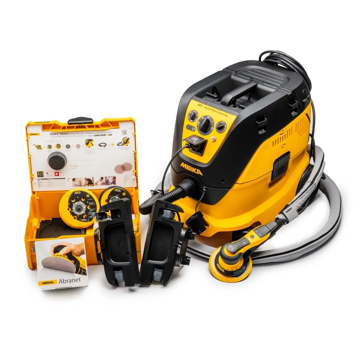 Mirka Deros & 1230M Extractor Pro Sanding Kit 1