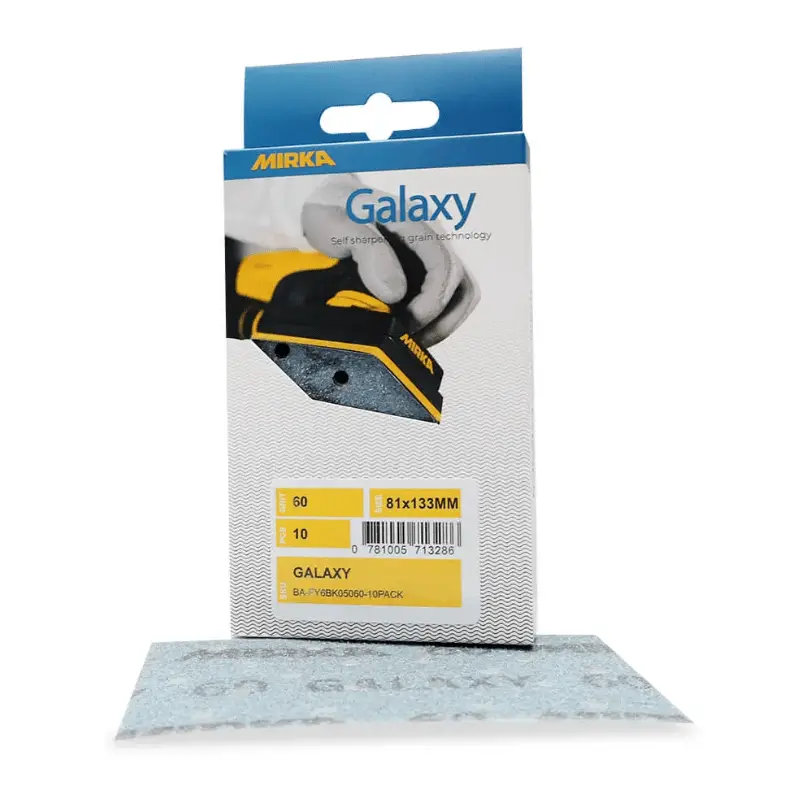 Mirka Galaxy Abrasive Sheets 81Mm X 133Mm Multifit 10-Pack 1