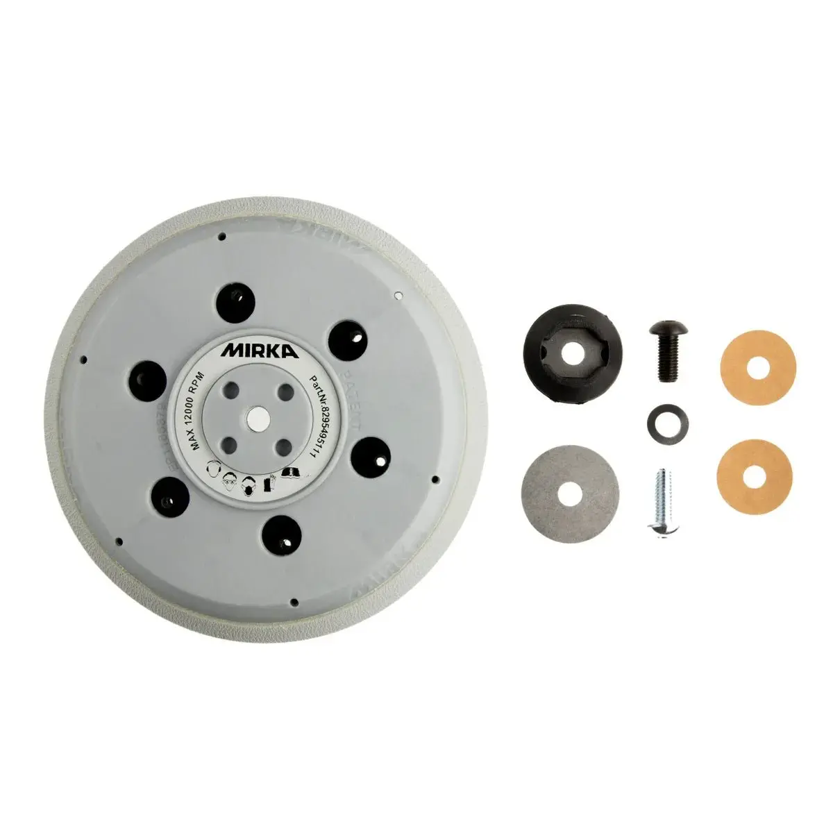 Mirka Unipad 150 Mm + M8 Backing Pad 1
