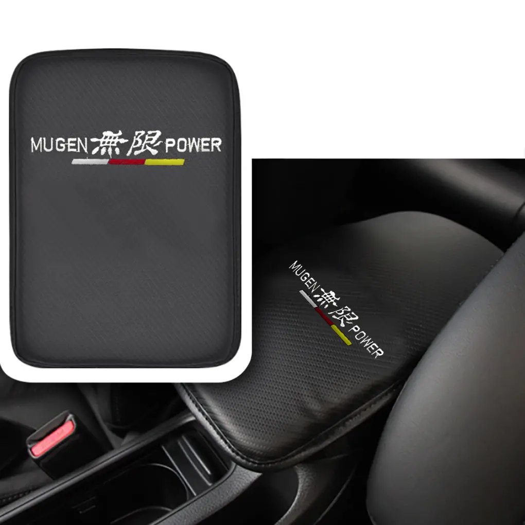 Mugen Power Car Automobiles Armrests Pads Cover 1